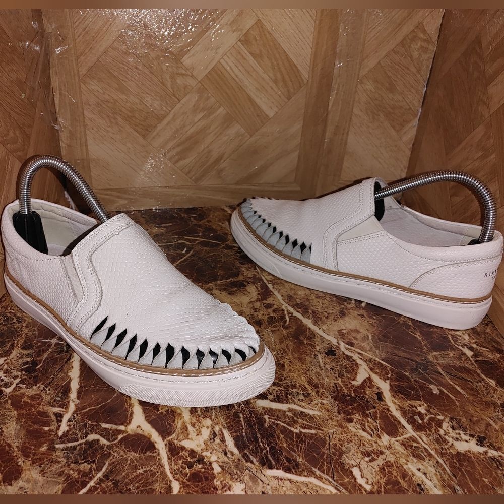 Sixtyseven women's fashion shoes slip on white sneaker size 38 us 7. 577